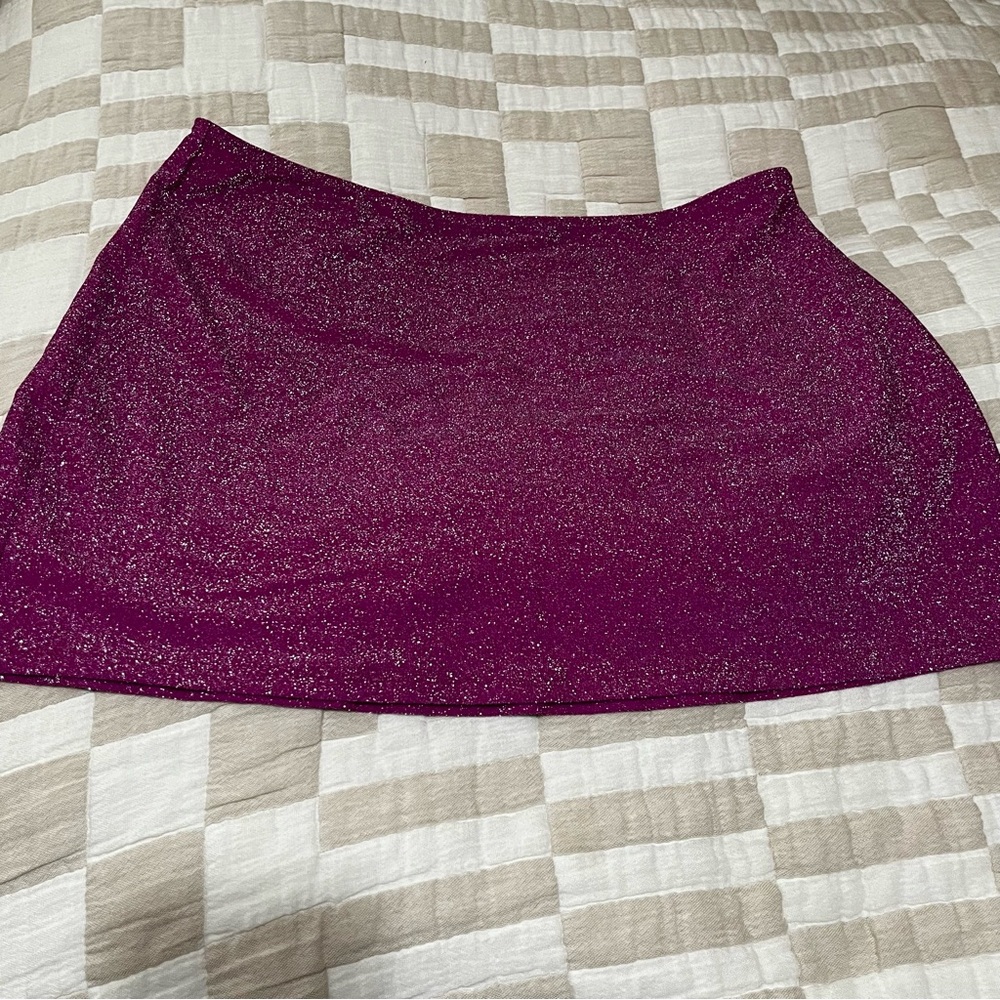 VS Pink Glitter Swim Coverup Skirt in Magenta - Size XL